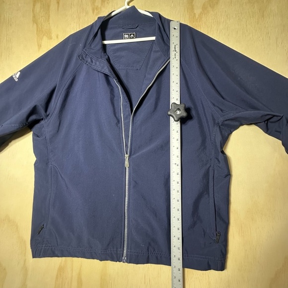 Adidas Men's Deep Blue Windbreaker Jacket - Picture 7 of 11